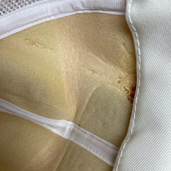 Vintage Farmer Hat Mesh Rope Cap Snapback Red White BROMOX Herbicide Item#1 - Picture 9 of 9